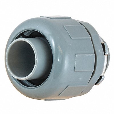 HUBBELL WIRING DEVICE-KELLEMS P075CGY Conduit Fitting Nylon Trade Size 3/4in
