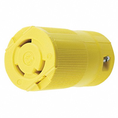HUBBELL HBL2613VY Locking Connector Yellow 2 Poles Phase 1