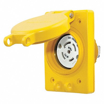 HUBBELL HBL69W81 Watertight Locking Receptacle 120/208VAC