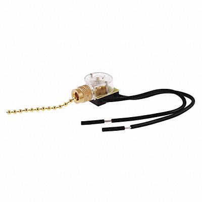 HUBBELL WIRING DEVICE-KELLEMS RL121 Pull Chain Switch On/Off SPST