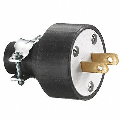 HUBBELL RP646 Straight Blade Plug Blk 15 A Stnd 1-15P