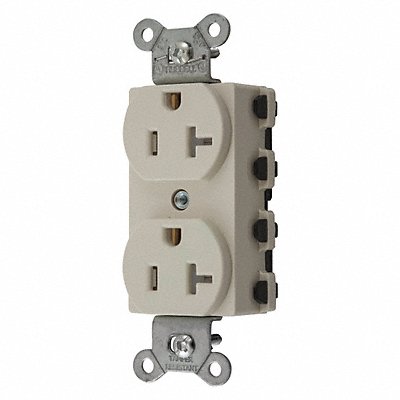 HUBBELL SNAP5362LATRA Receptacle Light Almond 3 Wires Nylon
