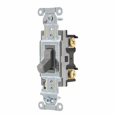 HUBBELL CSB120GY Wall Switch 20A Grey 1 HP 1-Pole Switch