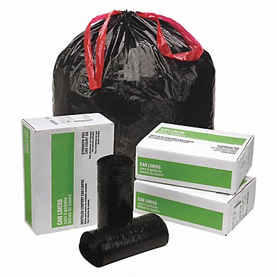 GRAINGER 49YW62 Recycled Garbage Bag 30 gal PK90