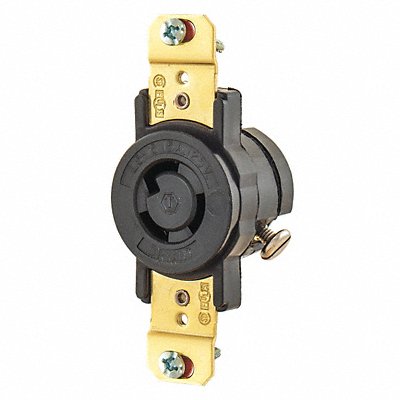 GRAINGER 4710 Locking Receptacle Black 125VAC 0.5 HP