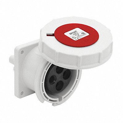 GRAINGER BRY420R7W Pin and Sleeve Receptacle 5 HP 480VAC