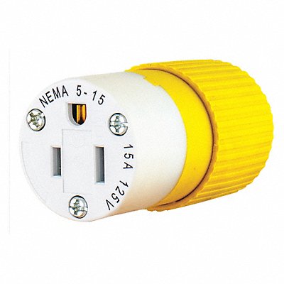 GRAINGER BRY5269NCSY Blade Connector Yellow/White 15A Marine