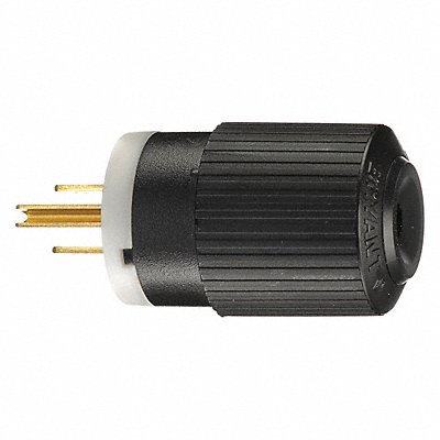 GRAINGER BRY5266NP Straight Blade Plug 0.5 HP 125VAC