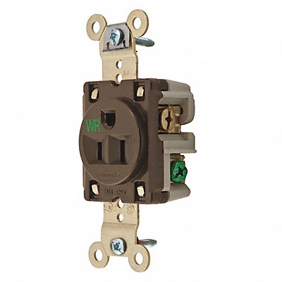 GRAINGER 5261WR Receptacle Nylon 0.5 HP 2 Poles 3 Wires