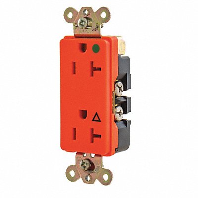 GRAINGER 9300IG Receptacle Orange 20A 1.0 HP 2 Poles