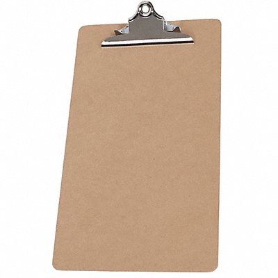 GRAINGER 49Z237 Clipboard Legal Size Hardboard Brown
