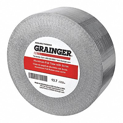 GRAINGER TCFOIL378 Foil Tape 1 1/2  x 33 3/8 yd PK72