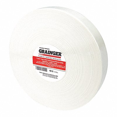 GRAINGER TC0116W Foam Tape 45/64 in x 36 yd White PK12
