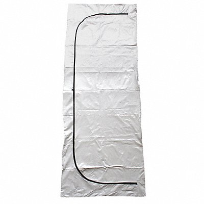 CLASSIC PLASTICS CORP MDBB Body Bag 90 L x 36 W White Vinyl PK18