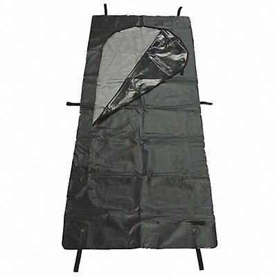 CLASSIC PLASTICS CORP HDBB Body Bag 2 H x 90 L Black Vinyl PK8