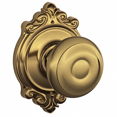 SCHLAGE F10GEO609BRK Knob Lockset Mechanical Passage Grd. 1