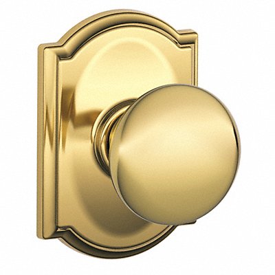 SCHLAGE F10PLY605CAM Knob Lockset Mechanical Passage Grd. 1