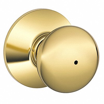 SCHLAGE RESIDENTIAL F40PLY605X619 Knob Lockset Satin Nickel Privacy Gr 2