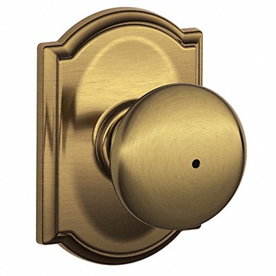SCHLAGE F40PLY609CAM Knob Lockset Mechanical Privacy Grd. 2