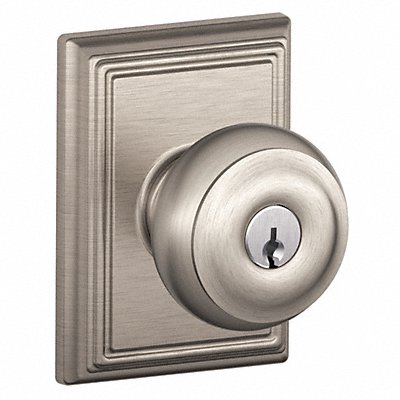 SCHLAGE F51AGEO619ADD Knob Lockset Mechanical Entrance Grd. 1