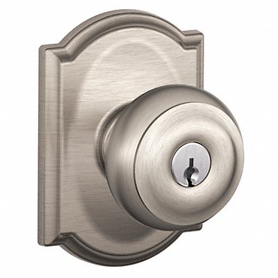 SCHLAGE F51AGEO619CAM Knob Lockset Mechanical Entrance Grd. 1