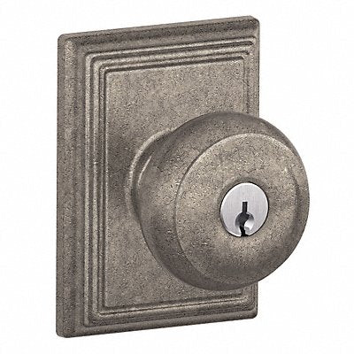 SCHLAGE F51AGEO621ADD Knob Lockset Mechanical Entrance Grd. 1