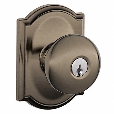 SCHLAGE F51APLY620CAM Knob Lockset Mechanical Entrance Grd. 1