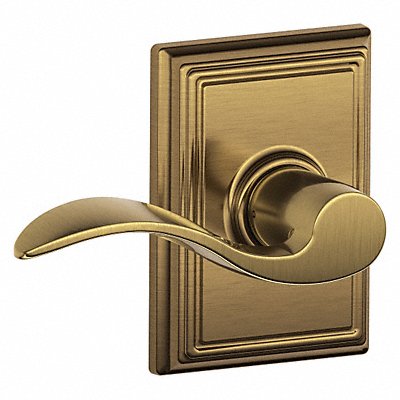 SCHLAGE F10ACC609ADD Lever Lockset Mechanical Passage Grd. 2