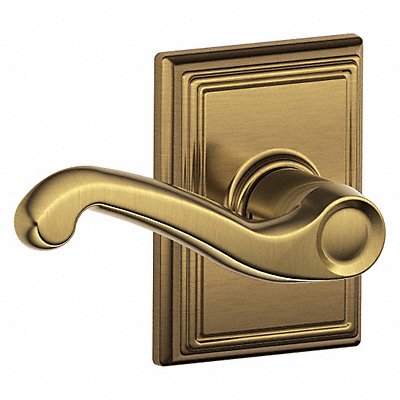 SCHLAGE RESIDENTIAL F40FLA609ADD Door Lever Lockset Antique Brass Privacy