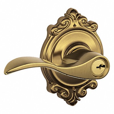 SCHLAGE F51AACC609BRK Lever Lockset Mechanical Entrance Grd. 2