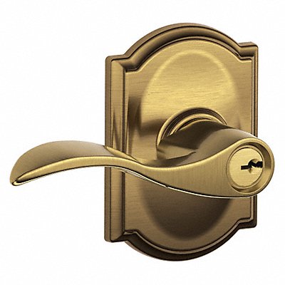 SCHLAGE F51AACC609CAM Lever Lockset Mechanical Entrance Grd. 2