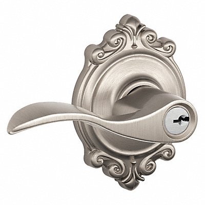 SCHLAGE F51AACC619BRK Lever Lockset Mechanical Entrance Grd. 2