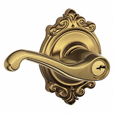 SCHLAGE F51AFLA609BRK Lever Lockset Mechanical Entrance Grd. 2