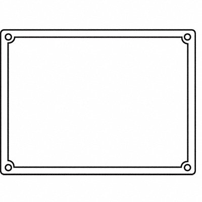 HUBBELL KILLARK 3FSRG Gasket Neoprene Black 3 Gangs 4-9/16 H