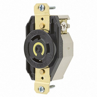 HUBBELL HBL2610 Lck Recept 30 A Black Nylon L5-30R 1Gng
