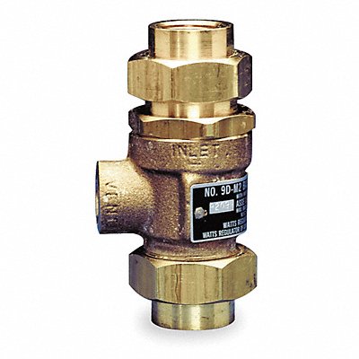 WATTS 9DM312 Dual Check Valve w Port Bronze 1/2 FNPT