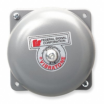 FEDERAL SIGNAL 5041201 Bell 120VAC 0.08 AC Grey