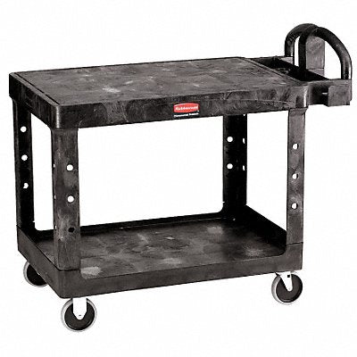 RUBBERMAID COMMERCIAL PRODUCTS FG452500BLA Utility Cart 500 lb Load Cap. Plastic