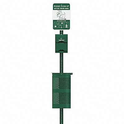 POOPY POUCH PPSD012R400WP Pet Waste Container 10 gal Green