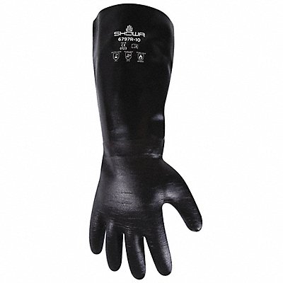 SHOWA 6797R H0560 Chemical Resistant Gloves Black Sz 10 PR