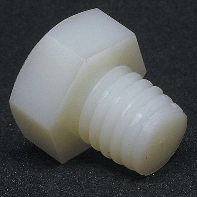 GRAINGER 50M080125J030 Hex Head Cap Screw Nylon 30mm M8-1.25 10PK