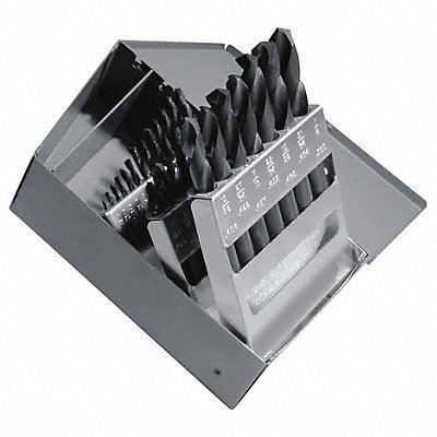 WESTWARD 401J97 Screw Machine Drill Bit Set 29pc HSS