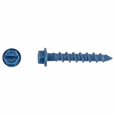 TAPCON 3139407 ConcScrw HexWashr S 3/16 D 1-1/4 L PK100