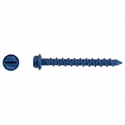 TAPCON 3141407 ConcScrw HexWashr S 3/16 D 1-3/4 L PK100