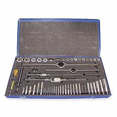 CLEVELAND C00533 Tap/Die Set 52pc UNC UNF UNS NPT