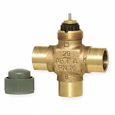 HONEYWELL V5853A2063 Hydronic Globe Valve Three-Way 3/4 in