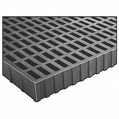 FIBERGRATE 879620 Fiberglass FRP Grating 8 ft Grey