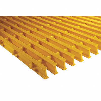FIBERGRATE 872590 Industrial Pultruded Grating Span 4 ft.