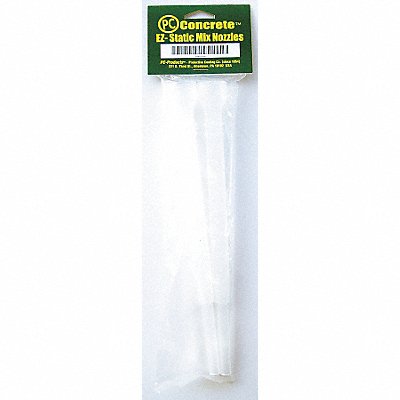 PC PRODUCTS 72226 Static Mixing Nozzle Clear Plastic PK2