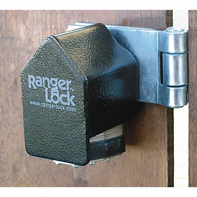 RANGER LOCK RGJR00 Padlock Guard 3 5/8in Hardened Steel Blk